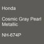 Preview: Honda, Cosmic Gray Pearl Metallic, NH-674P.